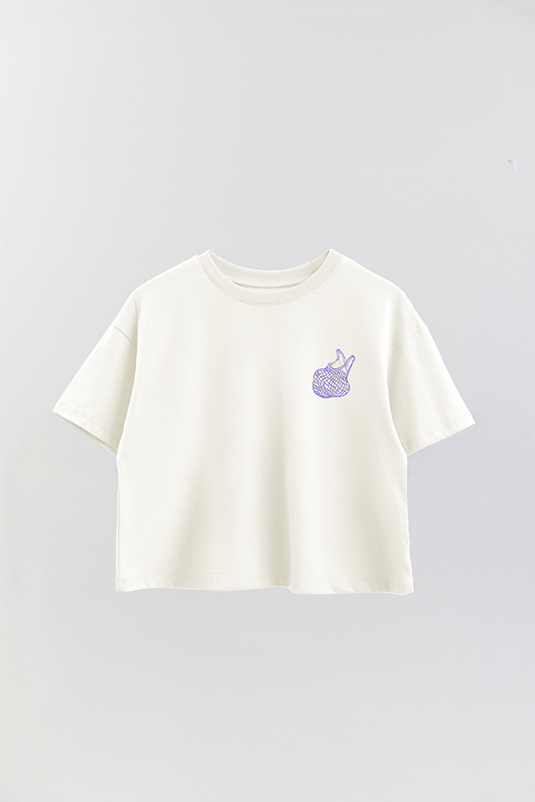 REMERA CROP FB ESTAMPADA BLUE ITALIAN MOOD