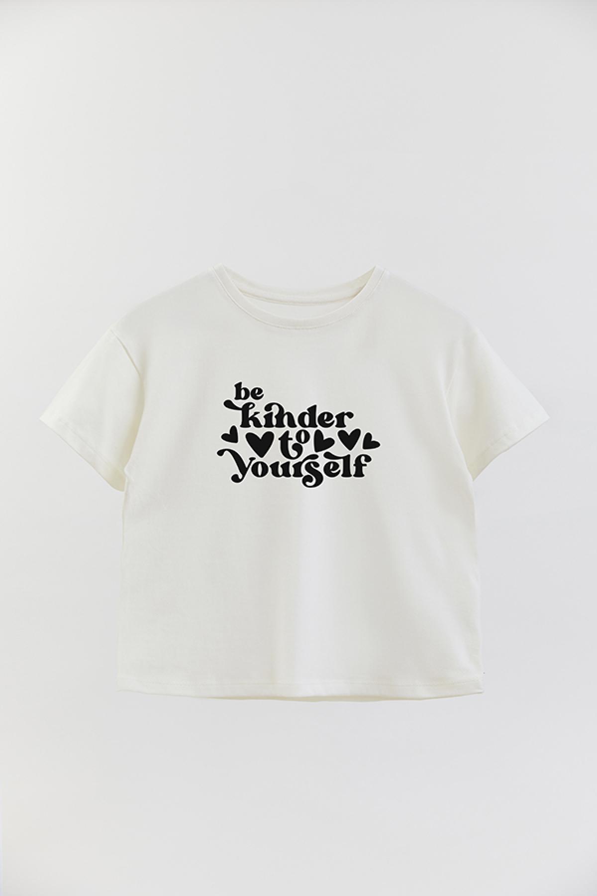REMERA GIRL OVER TX BE KINDER TO YOURSELF