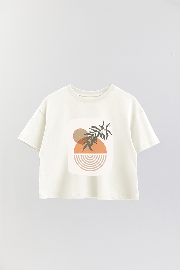 REMERA CROP ESTAMPADA ART 129