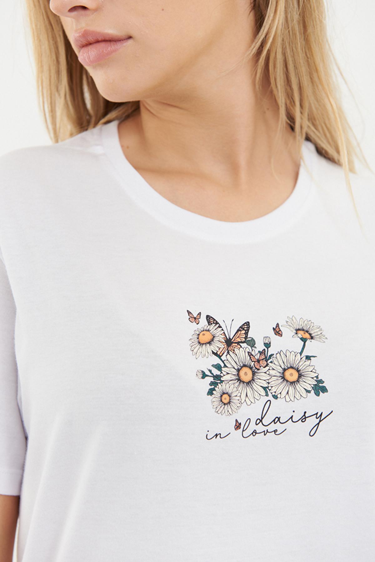 REMERA BASICA ESTAMPADA DS DAISY IN LOVE