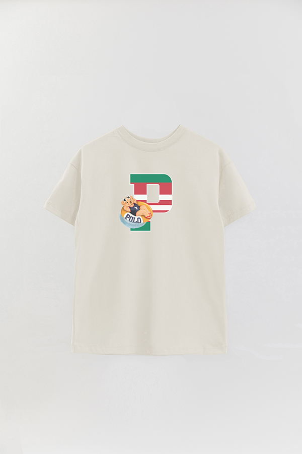 REMERA OVER ESTAMPADA UNISEX BEAR RELAX