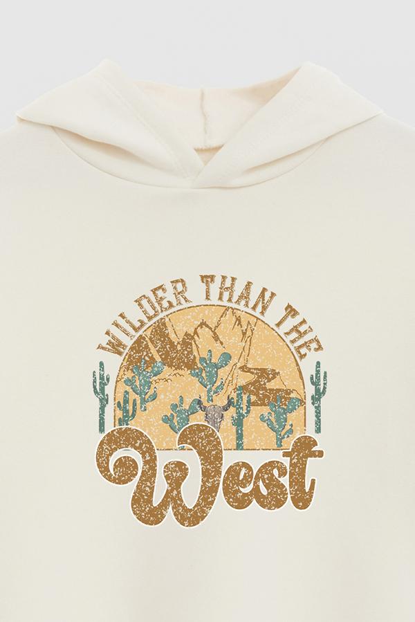 HOODIE ESTAMPADO WESTERN WILDER THAN THE WEST
