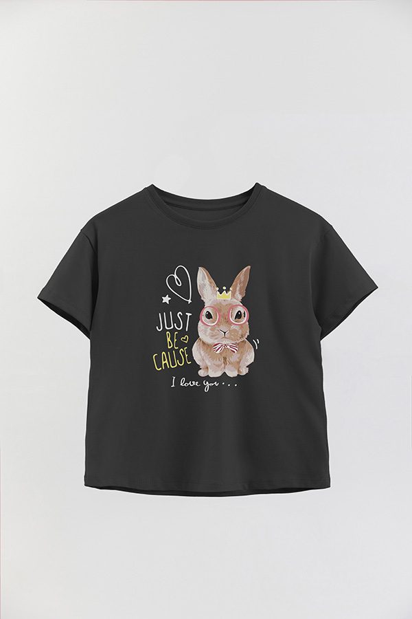 REMERA GIRL OVER JUST BECAUSE I LOVE YOU