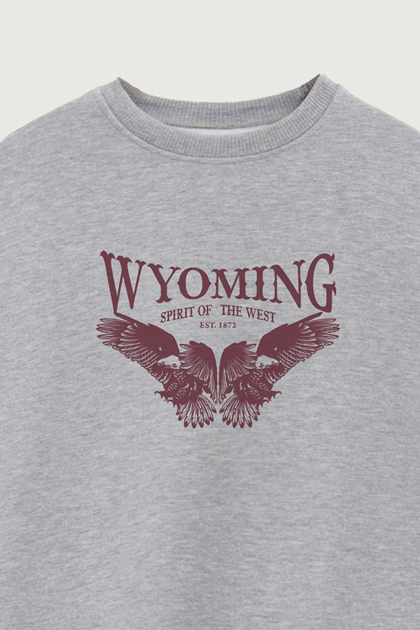 BUZO CREWNECK ESTAMPADO WESTERN WYOMING