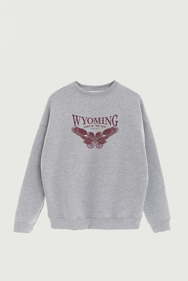 BUZO CREWNECK ESTAMPADO WESTERN WYOMING