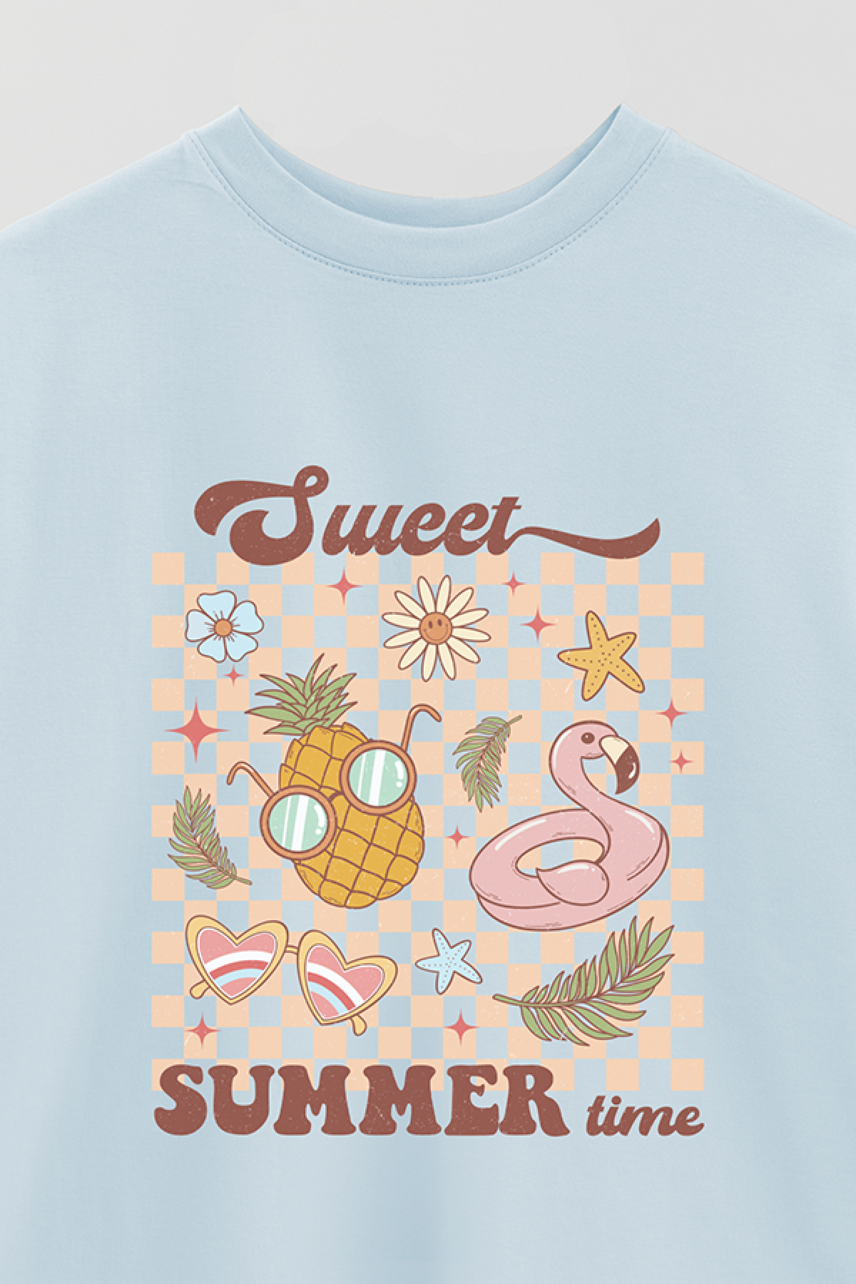 REMERA OVER ESTAMPADA RT SWEET SUMMER