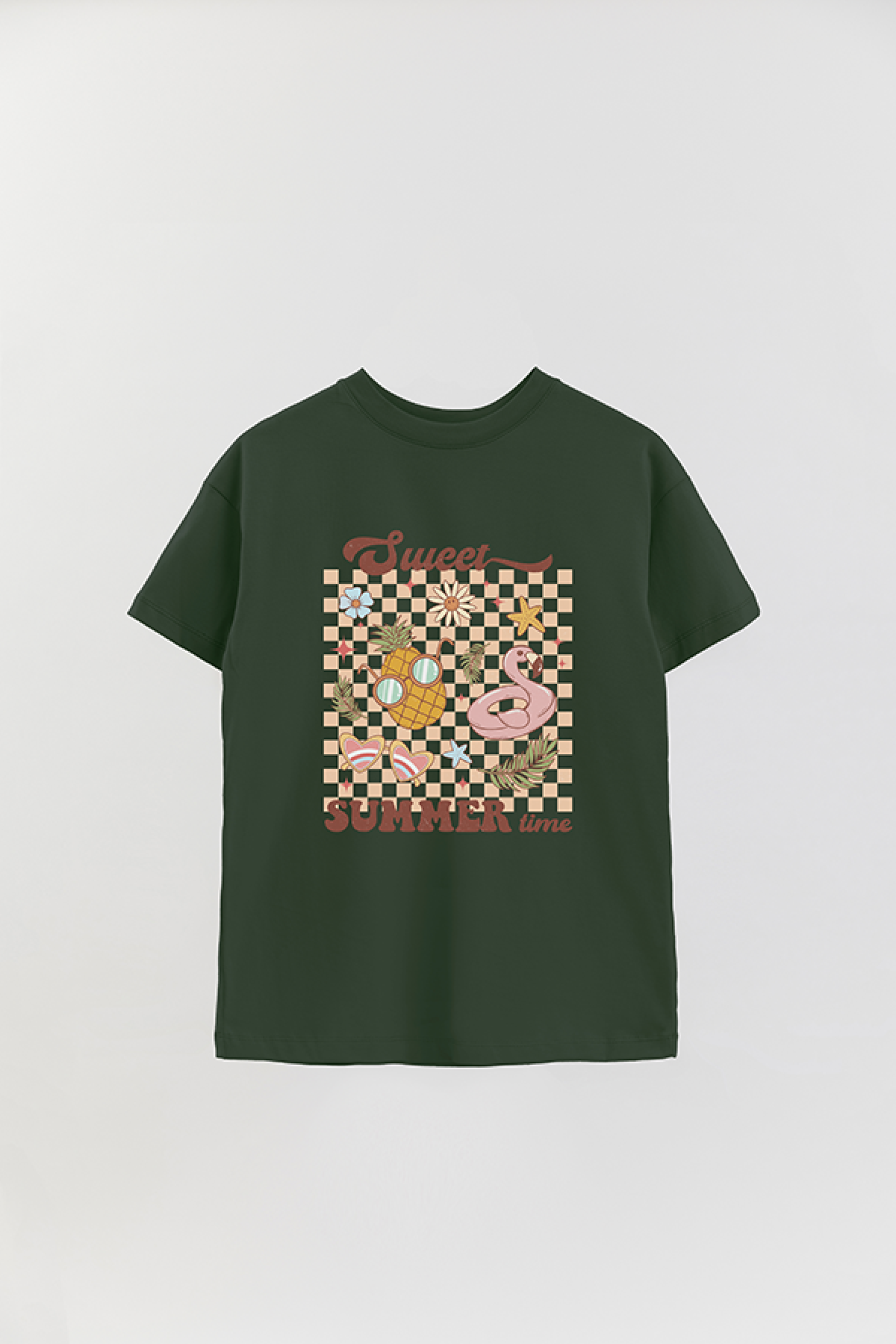REMERA OVER ESTAMPADA RT SWEET SUMMER
