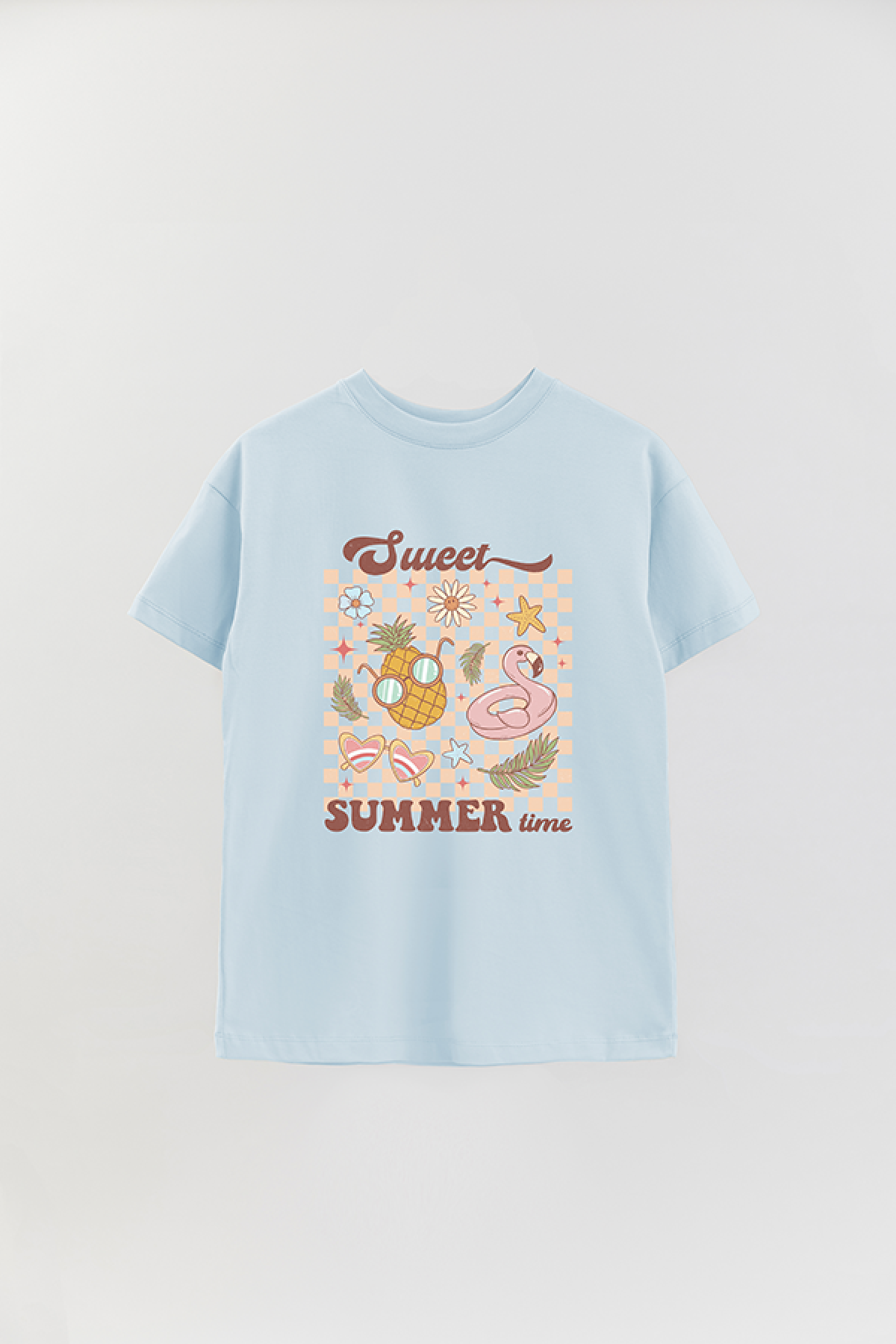 REMERA OVER ESTAMPADA RT SWEET SUMMER