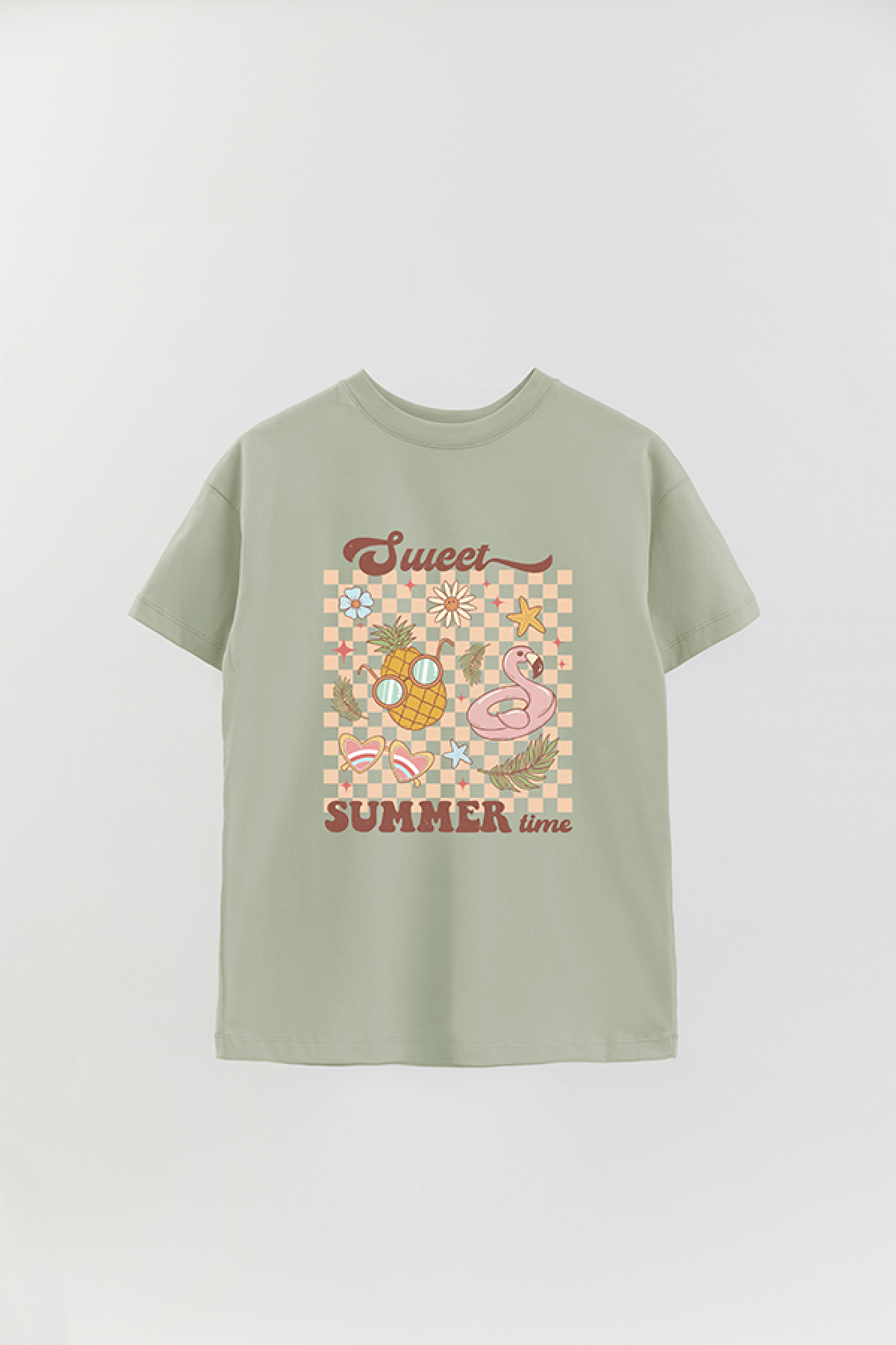 REMERA OVER ESTAMPADA RT SWEET SUMMER