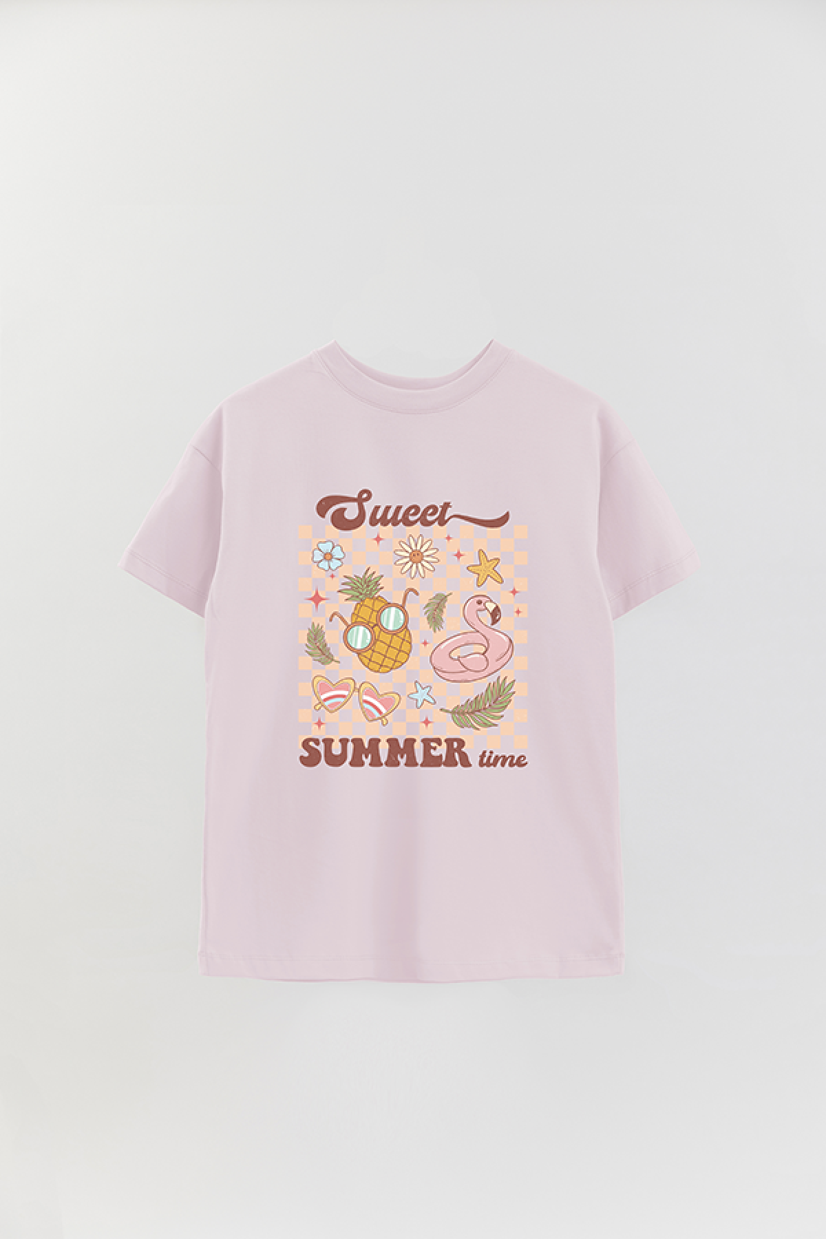 REMERA OVER ESTAMPADA RT SWEET SUMMER