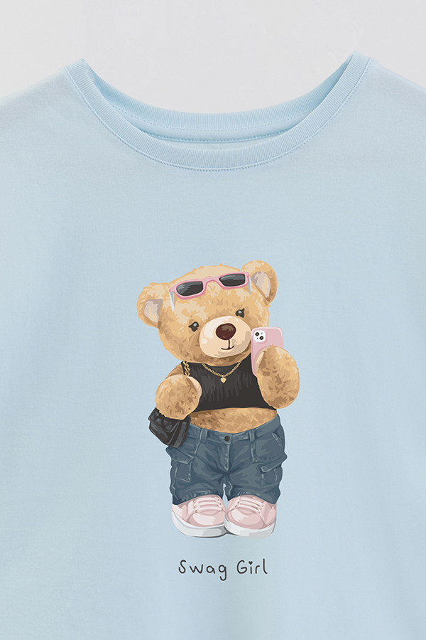 REMERA GB OVERSIZE TEDDY SWAG GIRL