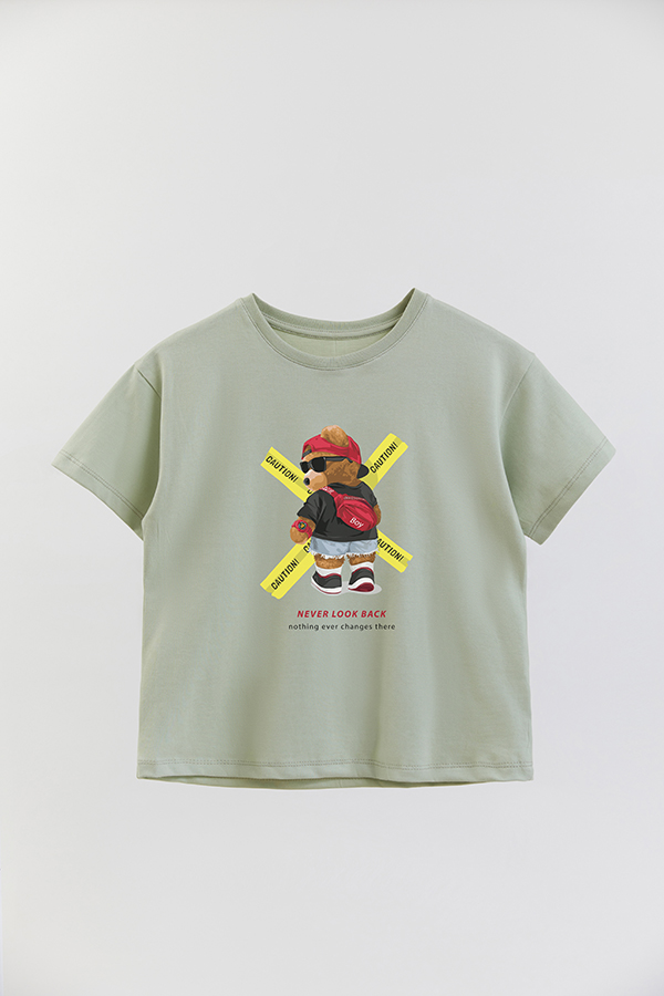 REMERA GB OVERSIZE TEDDY NEVER LOOK BACK