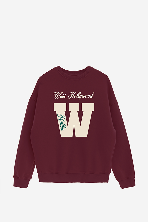 BUZO CREWNECK ESTAMPADO VARSITY WEST HOLLYWOOD