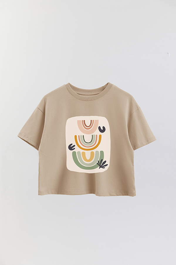 REMERA CROP ESTAMPADA ART 151