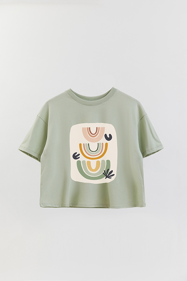 REMERA CROP ESTAMPADA ART 151