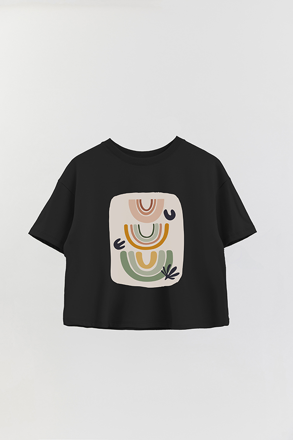 REMERA CROP ESTAMPADA ART 151