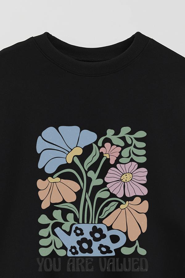 BUZO CREWNECK ESTAMPADO BOHO YOU ARE VALUED