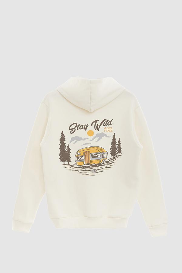 HOODIE ESTAMPADO STAY WILD AND FREE