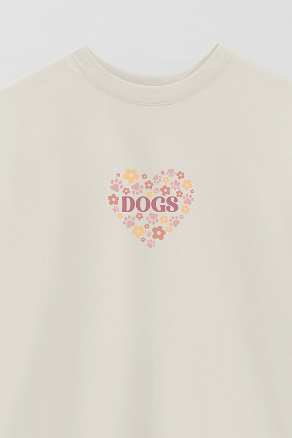 REMERA OVER ESTAMPADA DOG DOGS