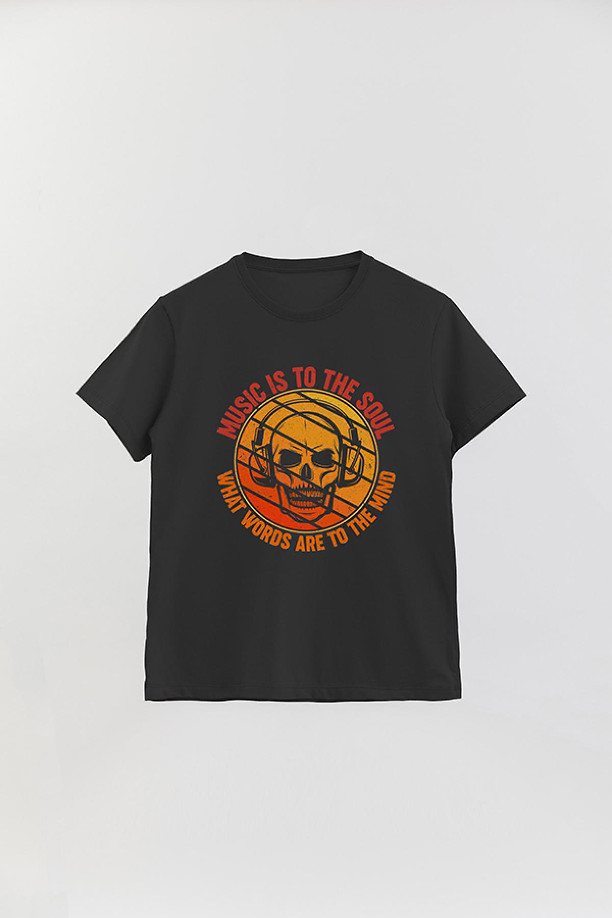 REMERA BASICA ESTAMPADA MS MUSIC IS TO THE SOUL