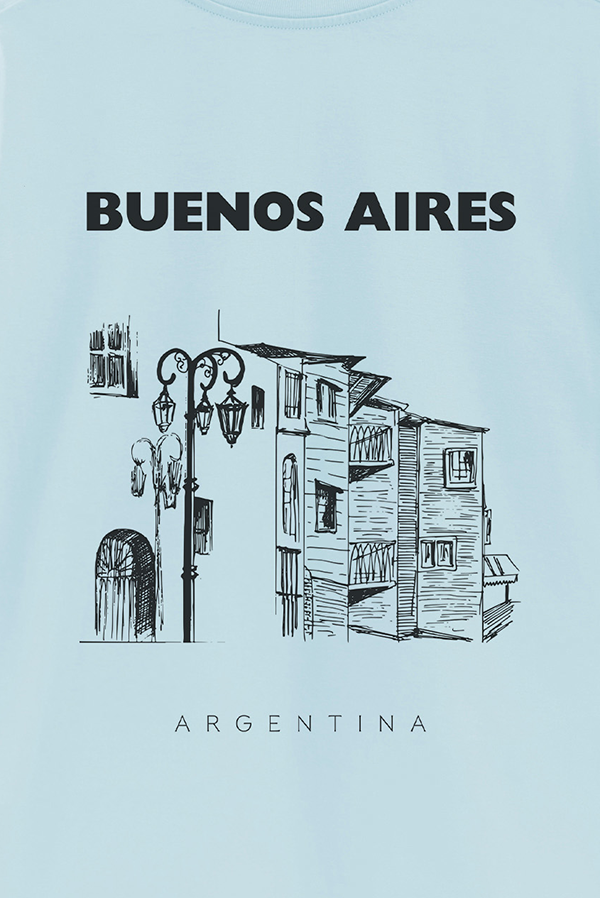 REMERA OVER ESTAMPADA ARG LA BOCA