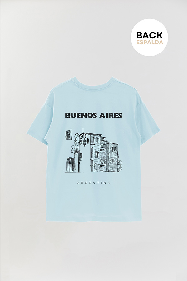 REMERA OVER ESTAMPADA ARG LA BOCA