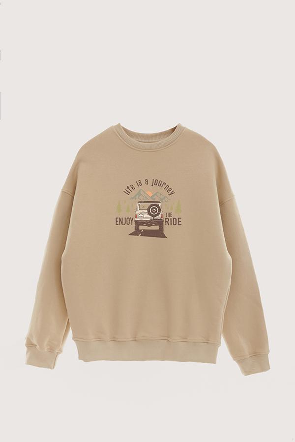 BUZO CREWNECK ESTAMPADO LIFE IS A JOURNEY 2