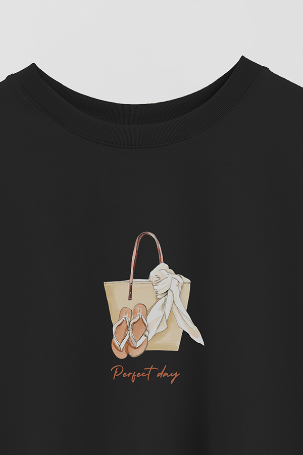 REMERA CROP ESTAMPADA COASTAL PERFECT DAY
