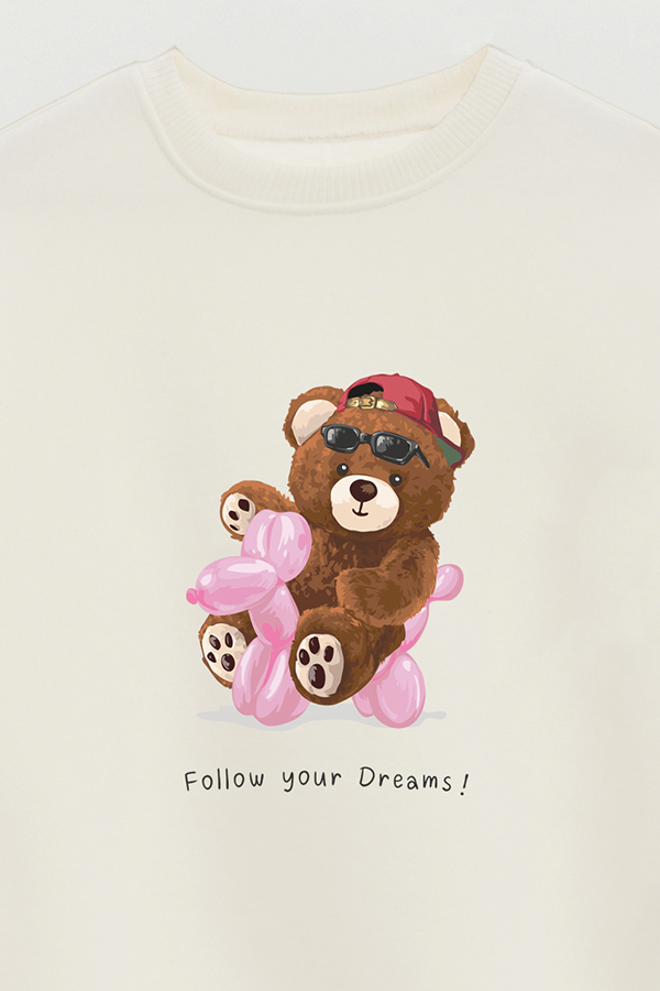 BUZO TEDDY FOLLOW YOUR DREAMS IN PINK