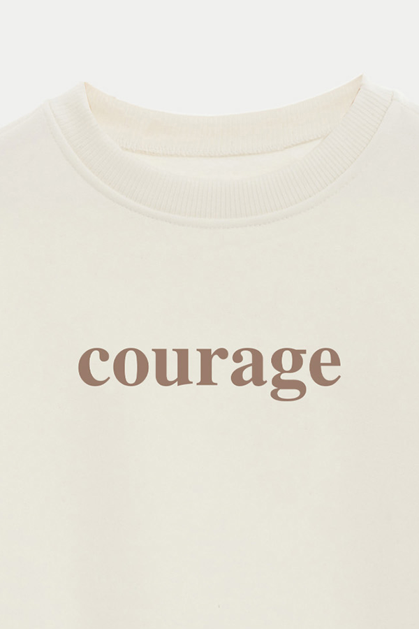 BUZO CROP ESTAMPADO MNM COURAGE