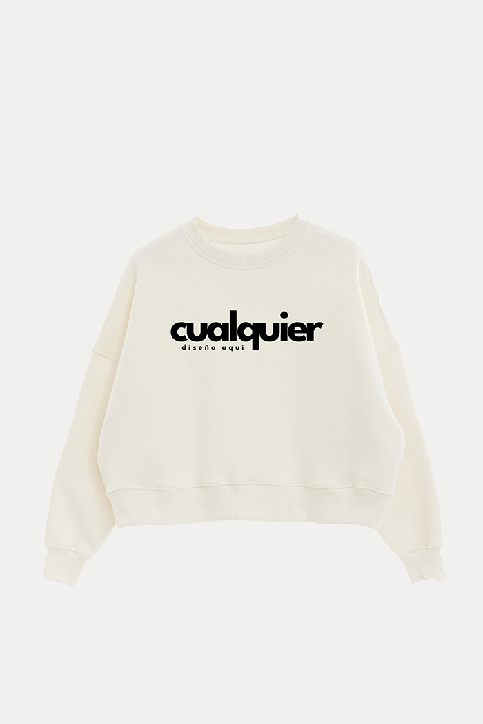 BUZO FRISA CROP CON LOGO