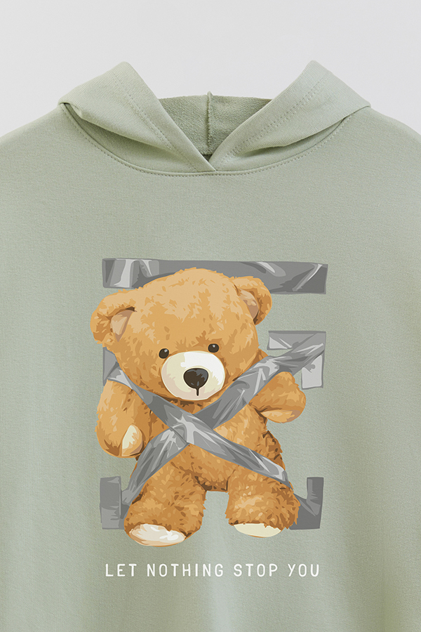 HOODIE RÚSTICO BOY TEDDY LET NOTHING STOP YOU