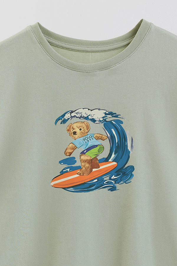 REMERA GB OVERSIZE BEAR SURFER