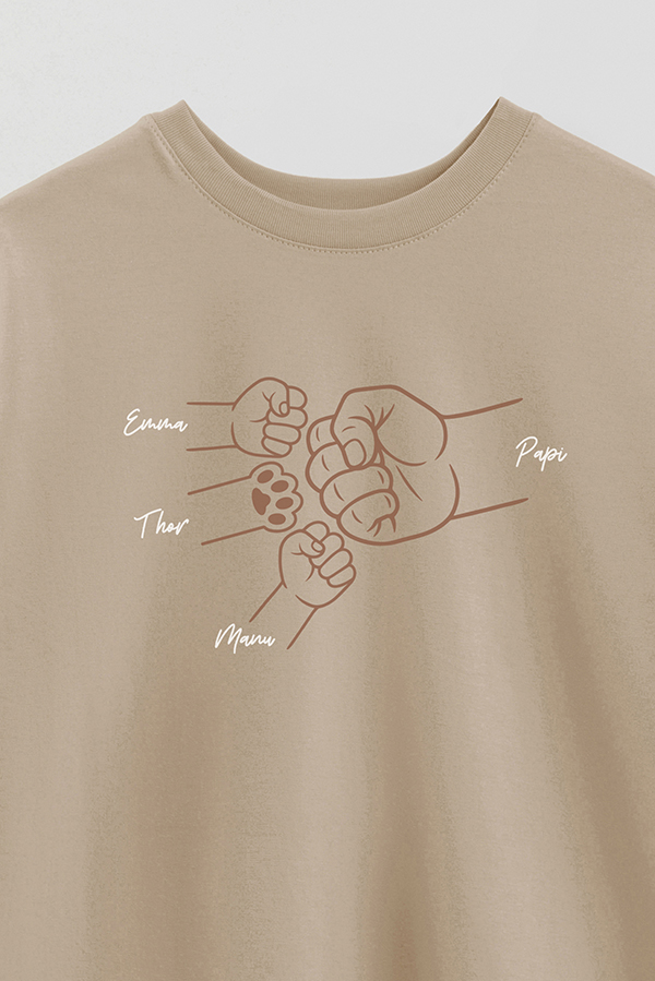 REMERA OVER ESTAMPADA DDP PERSONALIZADO MASCOTA