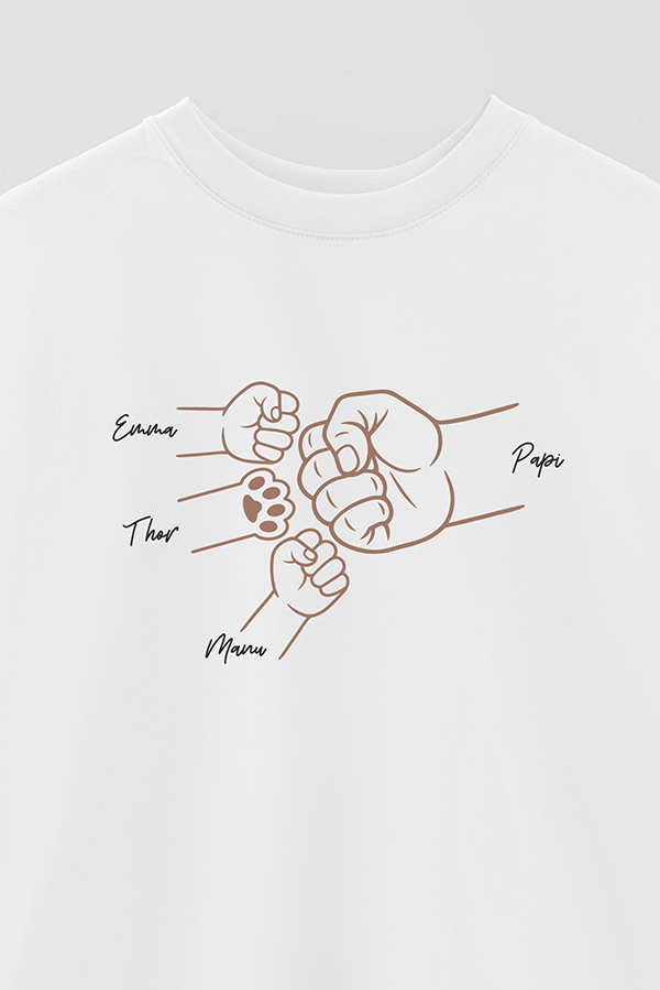 REMERA OVER ESTAMPADA DDP PERSONALIZADO MASCOTA