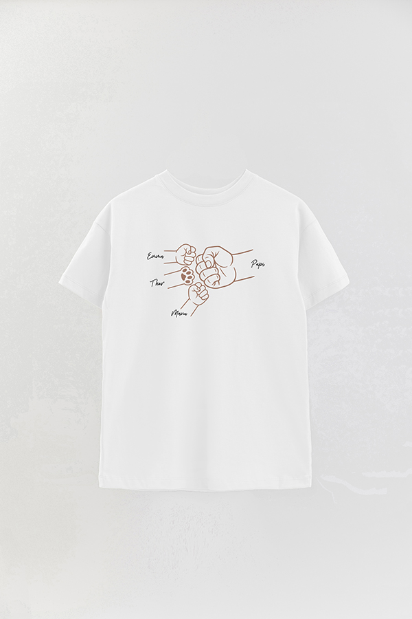 REMERA OVER ESTAMPADA DDP PERSONALIZADO MASCOTA
