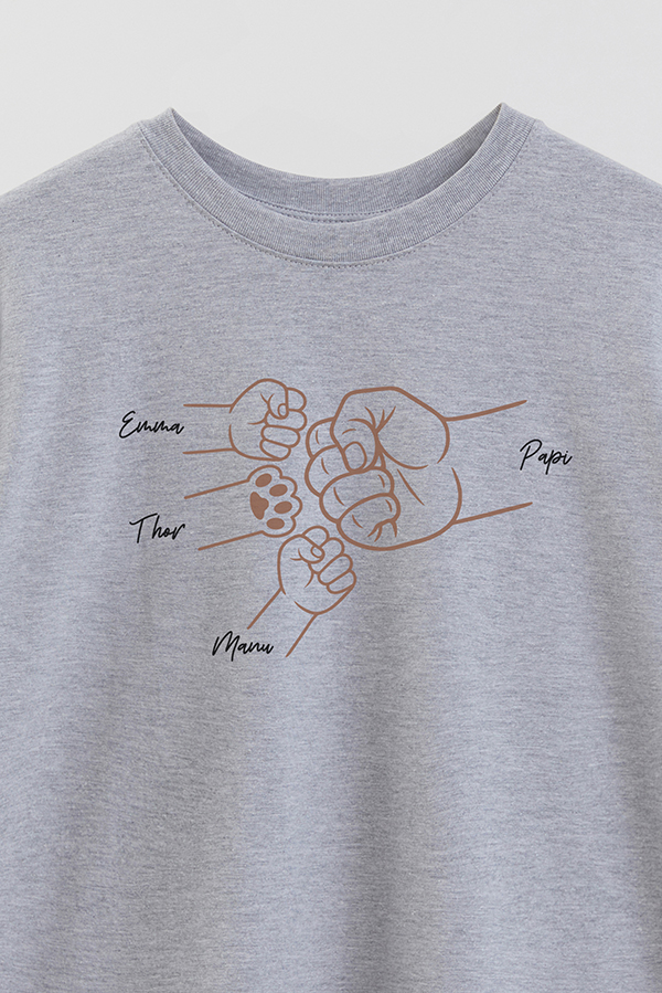 REMERA OVER ESTAMPADA DDP PERSONALIZADO MASCOTA
