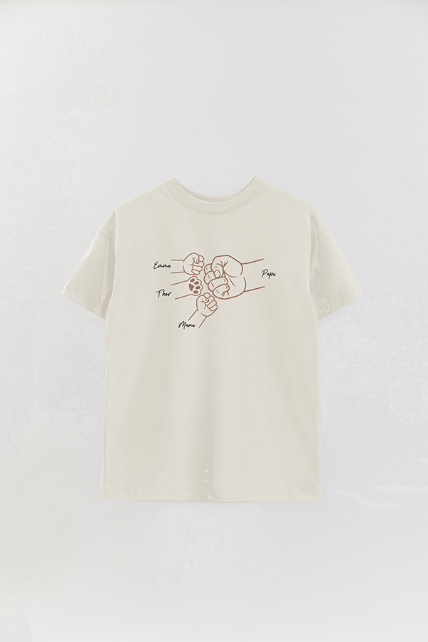 REMERA OVER ESTAMPADA DDP PERSONALIZADO MASCOTA