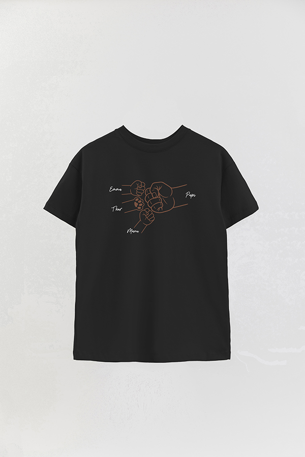 REMERA OVER ESTAMPADA DDP PERSONALIZADO MASCOTA