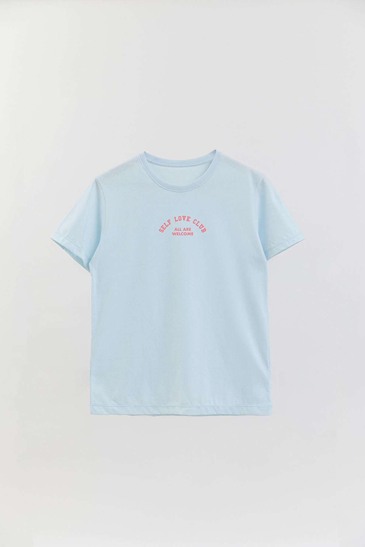 REMERA BASICA ESTAMPADA WCV SELF LOVE CLUB