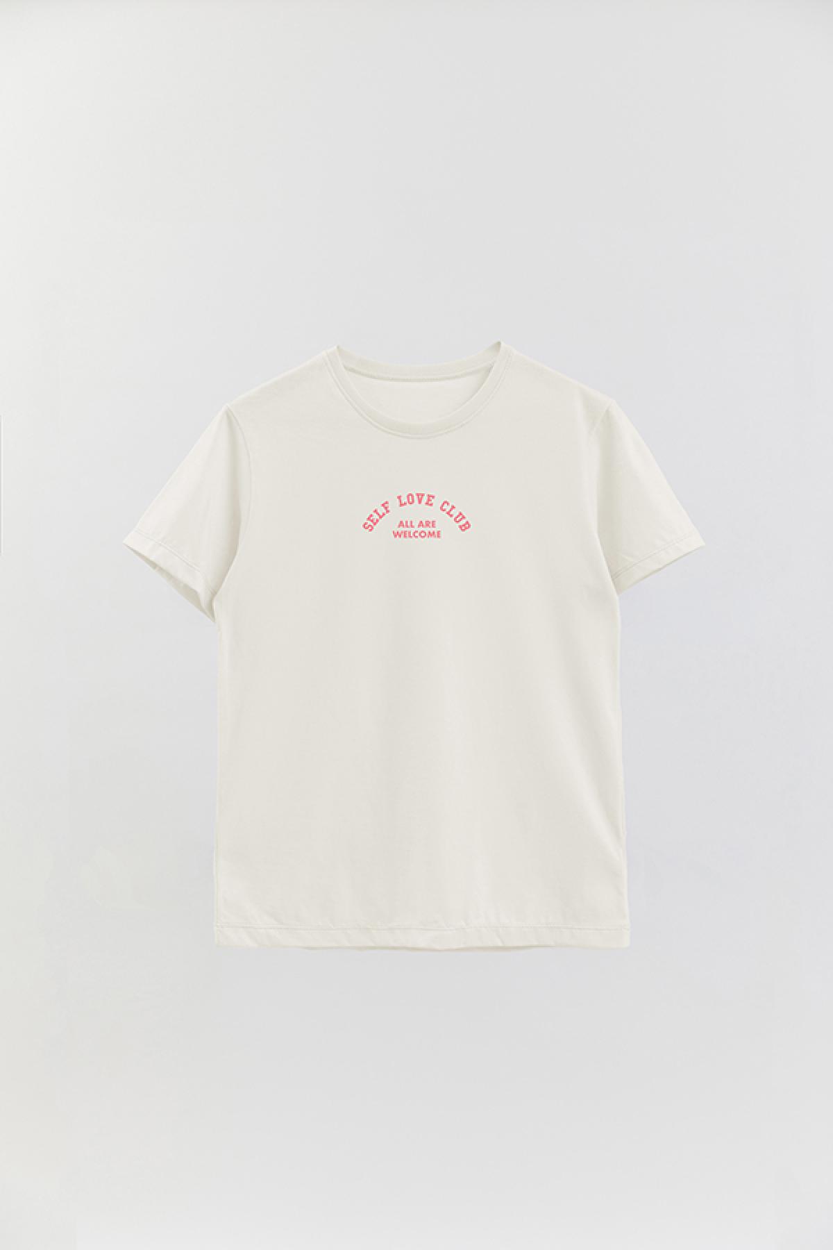 REMERA BASICA ESTAMPADA WCV SELF LOVE CLUB