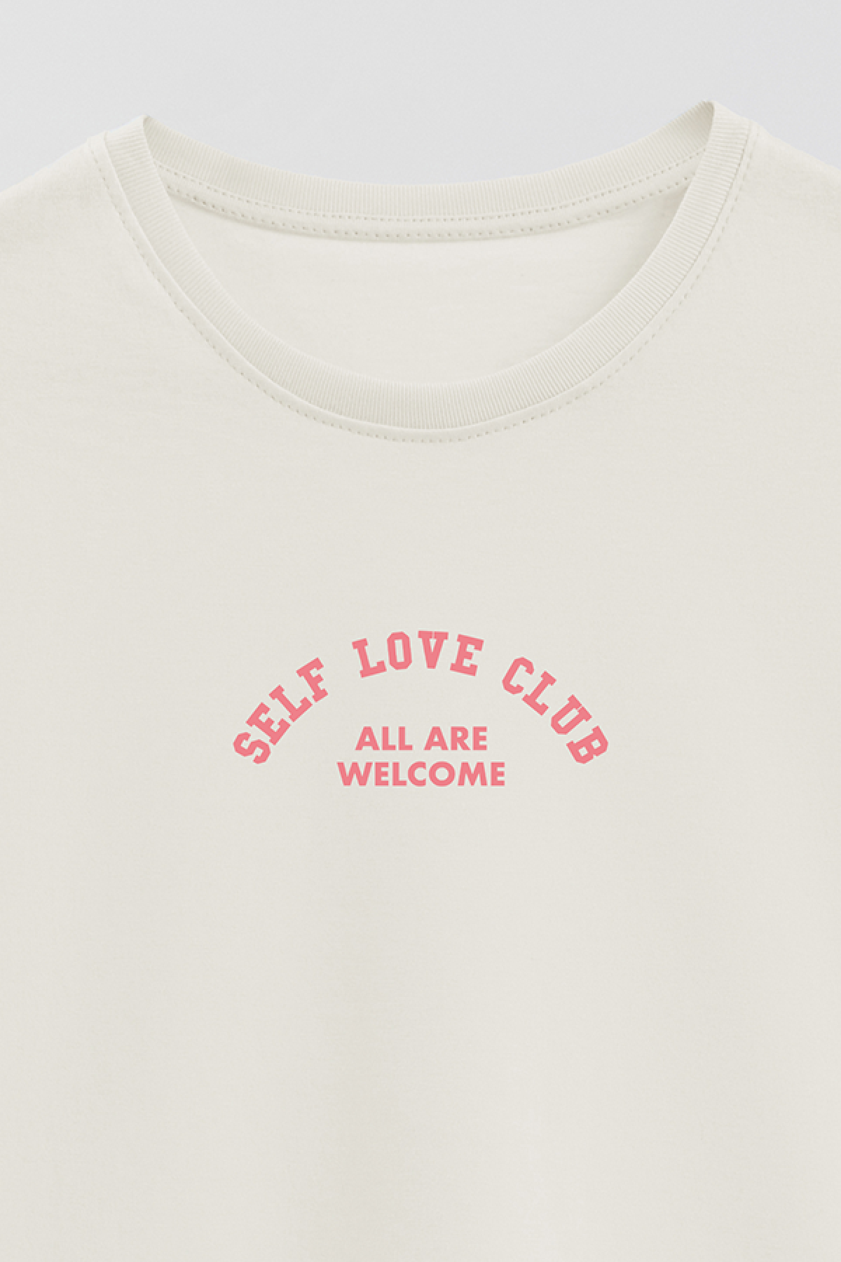 REMERA BASICA ESTAMPADA WCV SELF LOVE CLUB