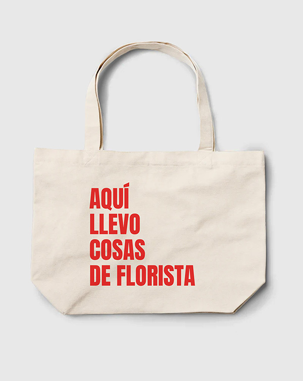 TOTE BAG AQUI LLEVO FLORISTA