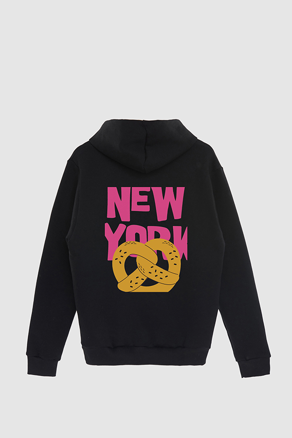 BUZO HOODIE ESTAMPADO WORLD PRETZEL