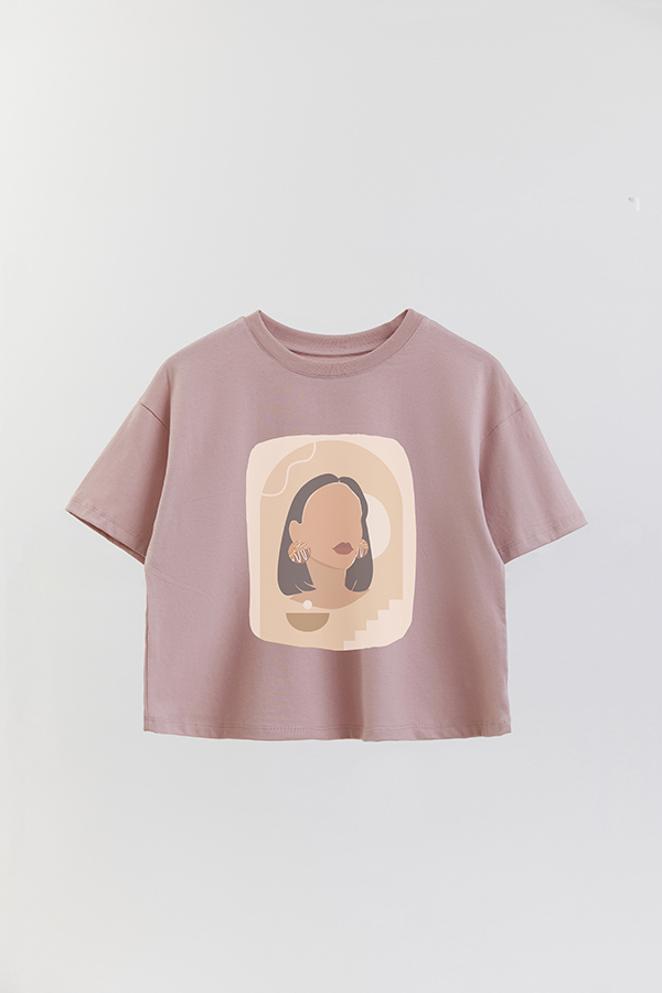 REMERA CROP ESTAMPADA ART 111