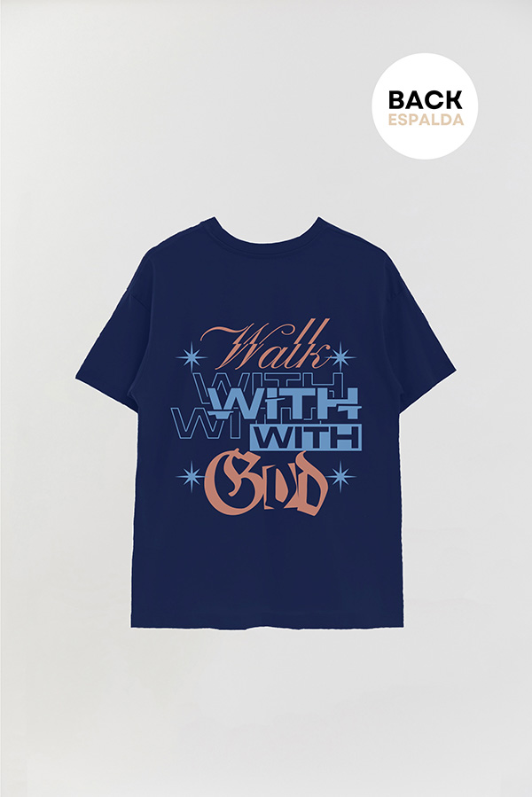 REMERA OVER ESTAMPADA UNISEX ESPALDA WALK