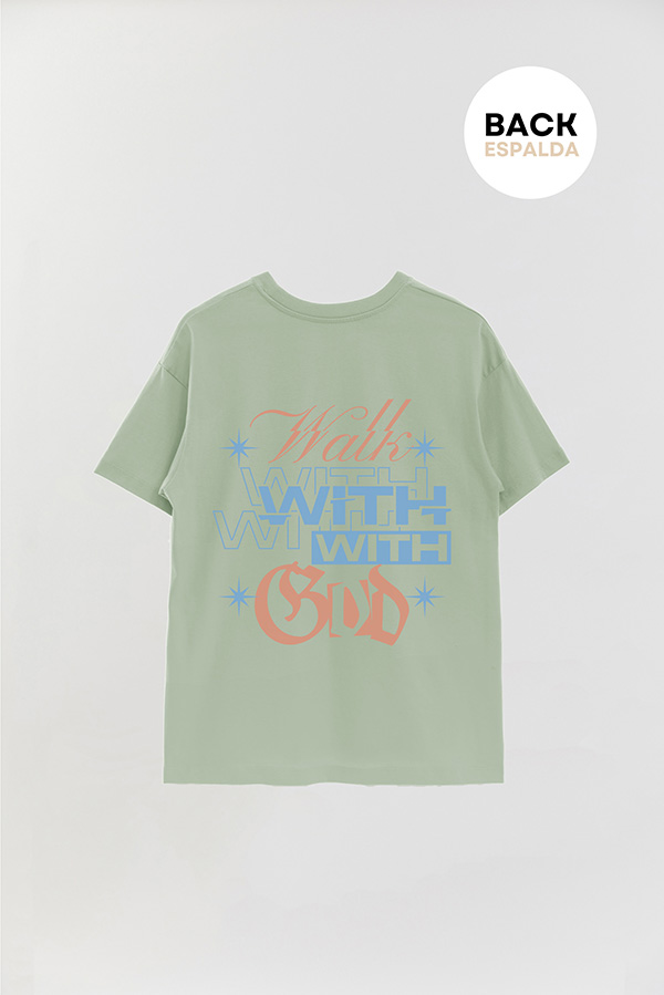 REMERA OVER ESTAMPADA UNISEX ESPALDA WALK