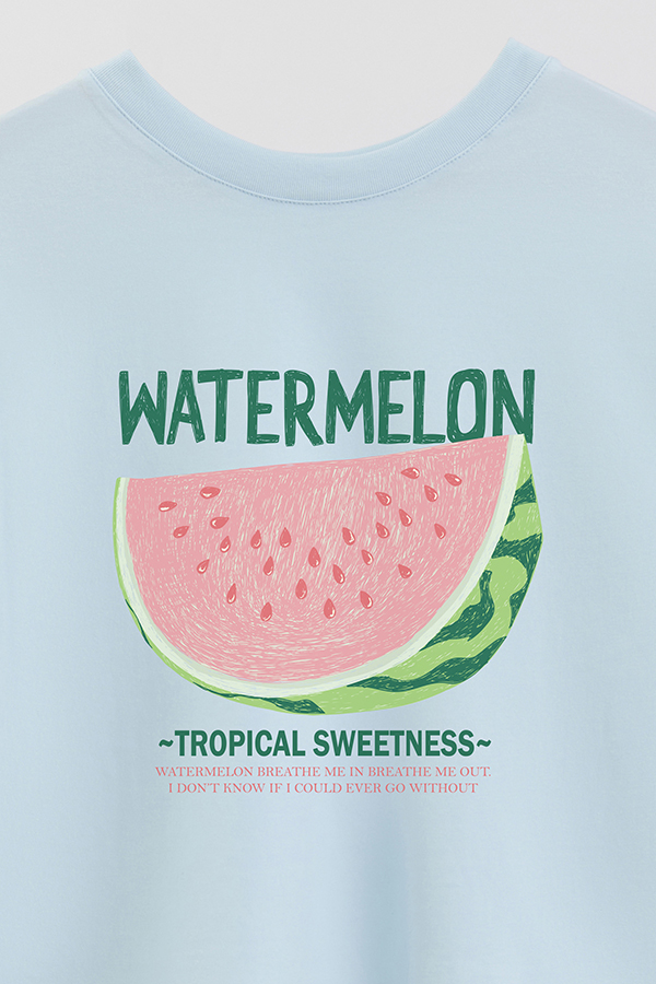 REMERA CROP ESTAMPADA FRSP WATERMELON