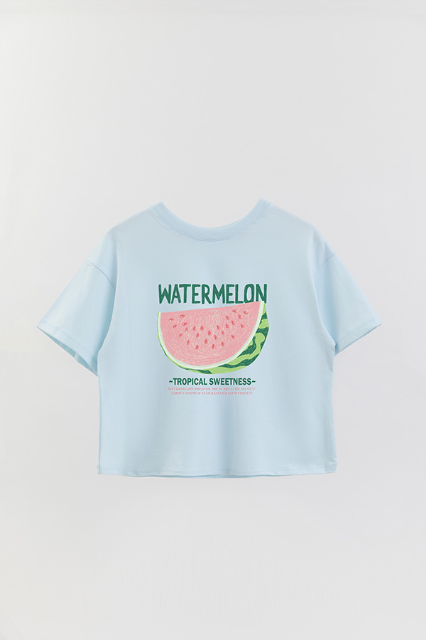 REMERA CROP ESTAMPADA FRSP WATERMELON