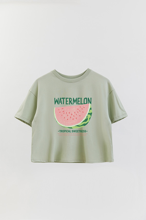 REMERA CROP ESTAMPADA FRSP WATERMELON